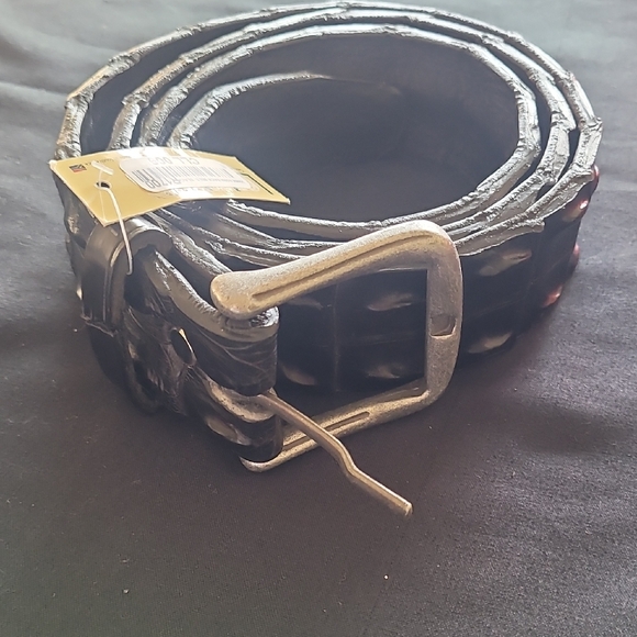 Alligator Black Leather Belt